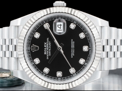 劳力士 (Rolex) Datejust 41 Nero Jubile Black Onyx Diamonds Dial - Full Set 126334